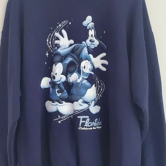 Disney Florida navy blue crew neck sweatshirt size XL - Picture 3 of 8